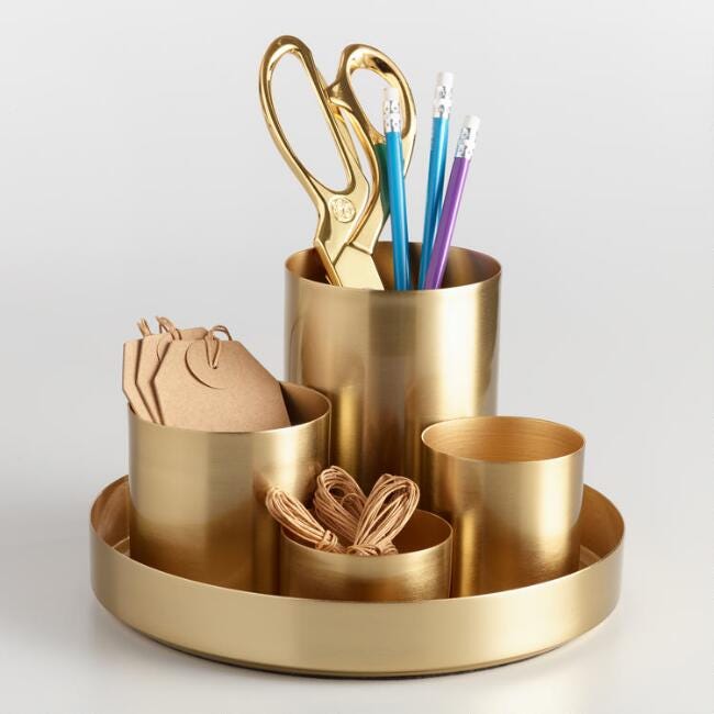 Gold Desk Accents