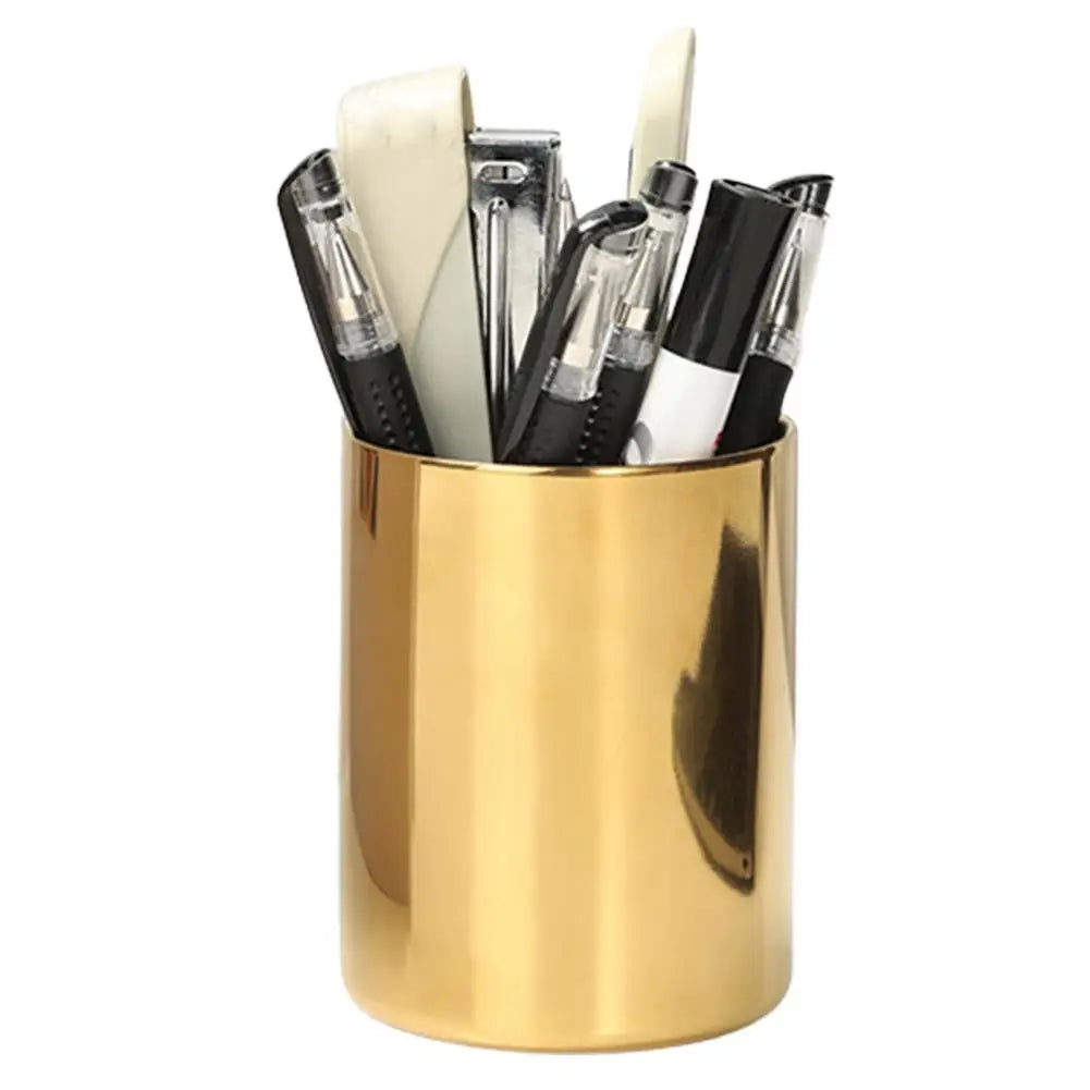 Gold Metal Pen Holder