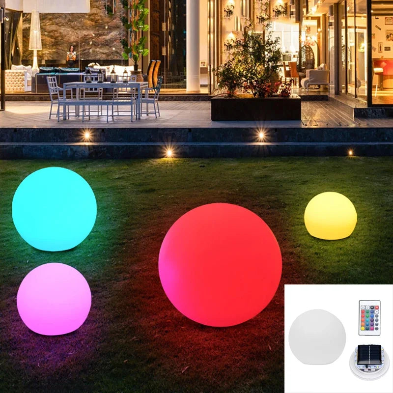 Outdoor LED Garden Ball lights (IP65 Waterproof)