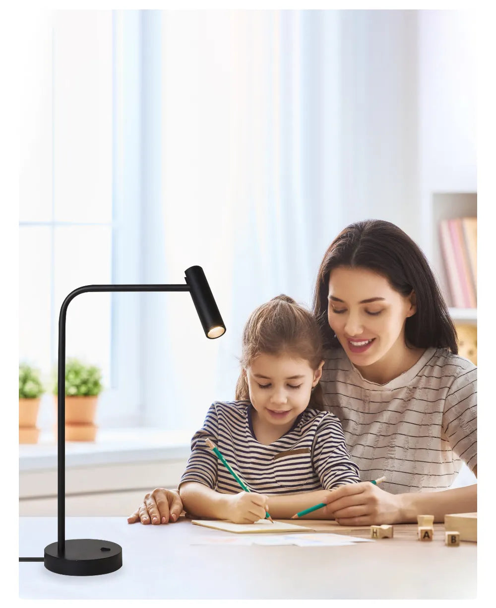 Metal Eye-Caring Reading Desk Lamp