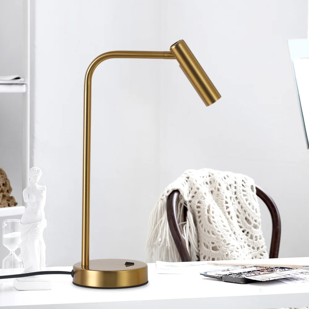 Metal Eye-Caring Reading Desk Lamp